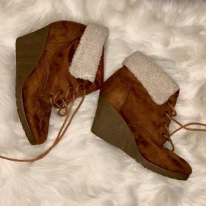 brown winter booties